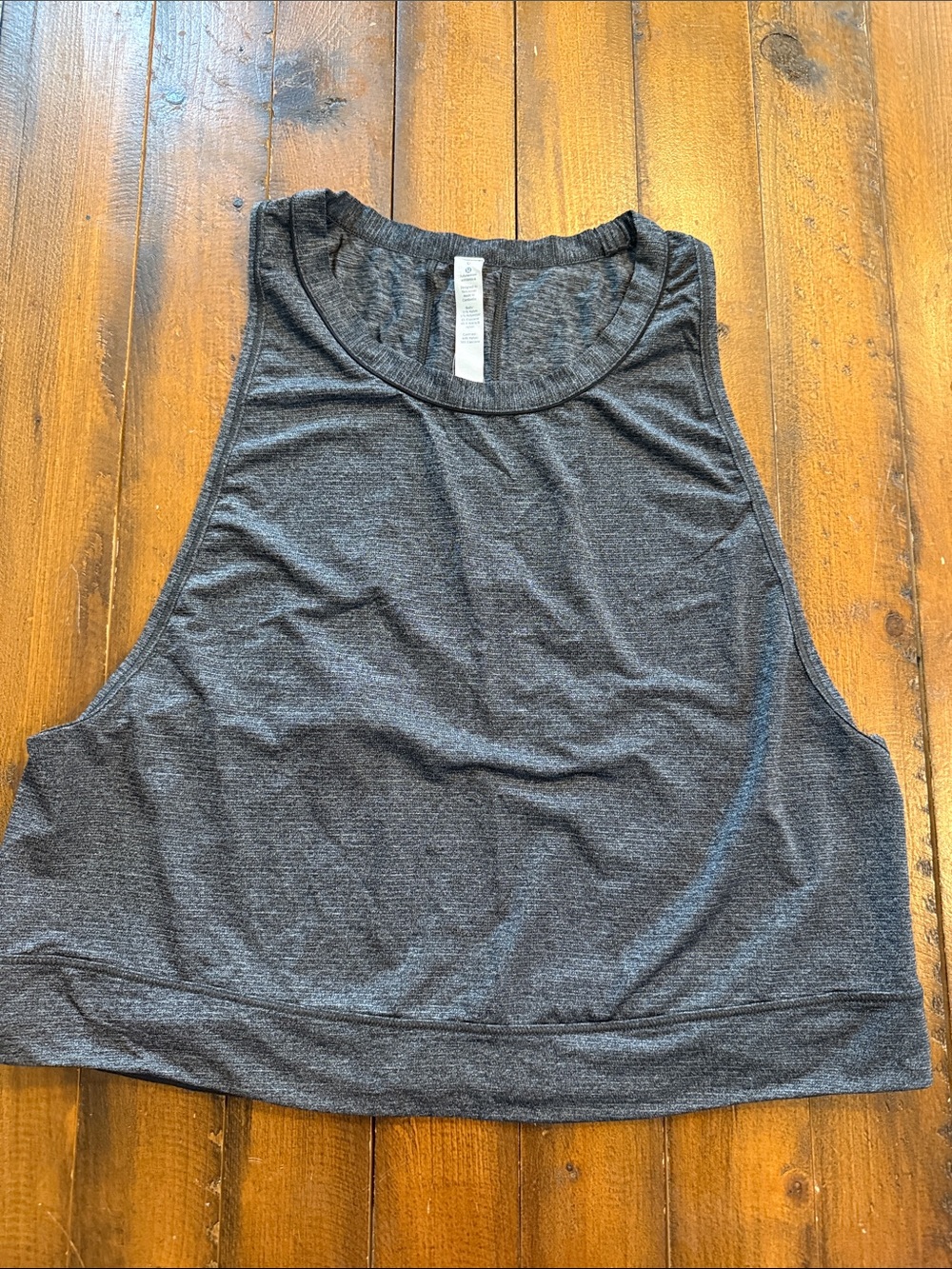 lululemon athletica Dark Gray Cropped Tank